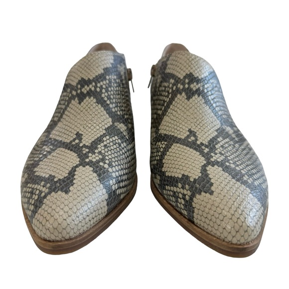NWOT Lucky Brand Kenri Snakeskin Print Leather Booties Size 11M - Picture 8 of 16